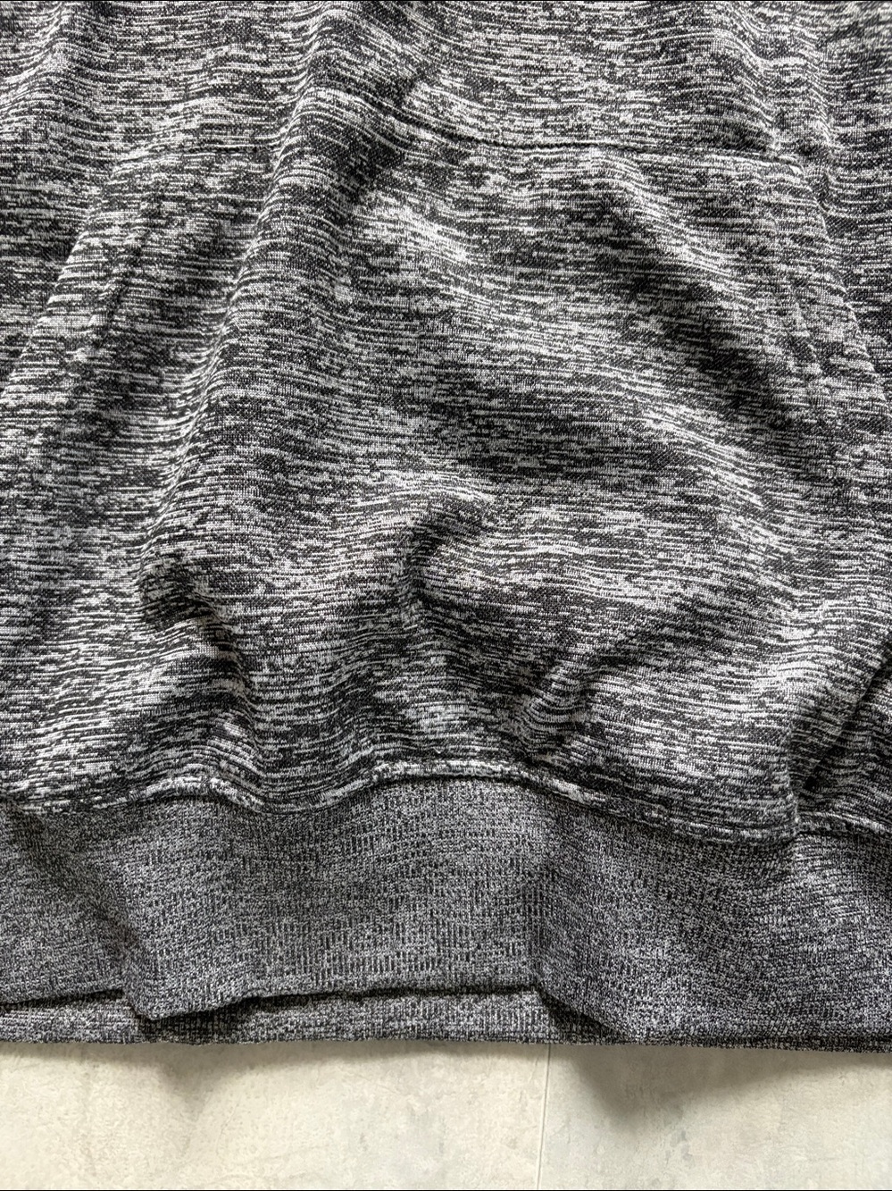 NBA Gray Heather Pullover Hoodie white NBA logo front long sleeve front pocket - Picture 7 of 14